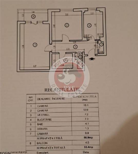 Rahova Telita  Apartament 2 camere  decomandat 55mp  B6612